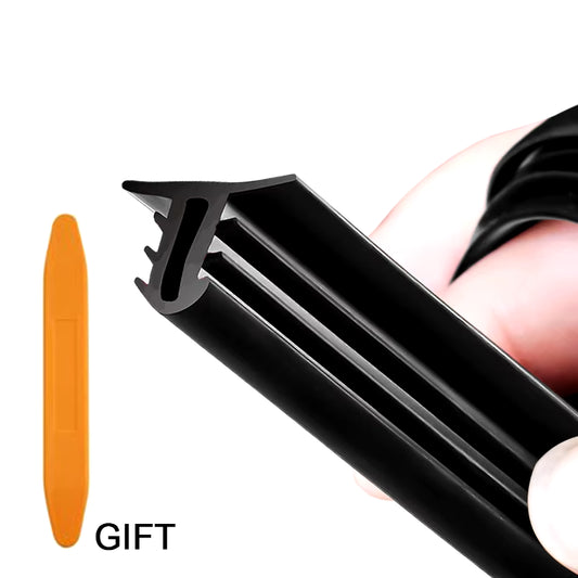 Automotive Noise Insulation Seal Strips - Rubber Dashboard and Windshield Gap Sealing Stickers